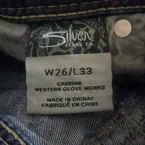 Silver Slim Bootcut Jeans - Picture 6 of 6